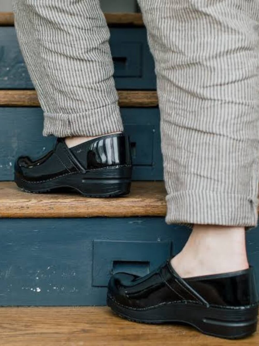 Sanita Glossy Black Kids Dress Shoes